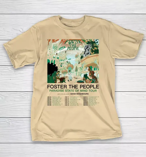 Foster the People Tour 2025 Gift For Fan All Size S to 5XL T-shirt