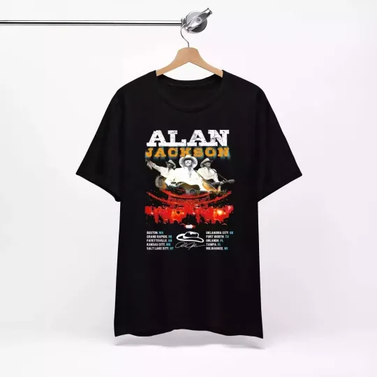 LOT T-Shirt ALAN JACKSON LAST CALL ONE MORE TOUR 2024-2025 UB218
