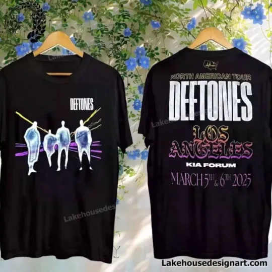 The Story Behind the Deftone 2025 North America Tour 2 side shirt KV29530