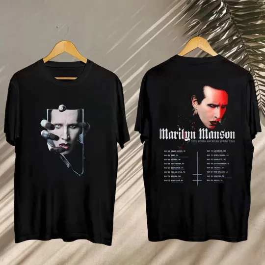 2025 Marilyn Manson Concert, Marilyn Manson North American Spring Tour 2025 Tee