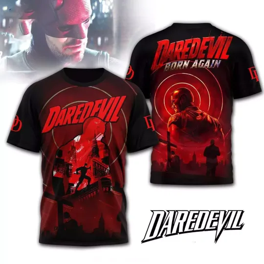 Daredevil Born Again 2025 Special New 3D T-Shirt Gift for Men Women