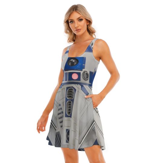 Star Wars Cosplay,  R2-D2 Costume Dress, star wars costumes .star wars droid