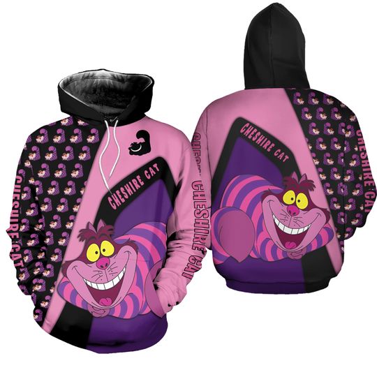 Summer Cheshire Cat Hoodie Set Yoga Pants