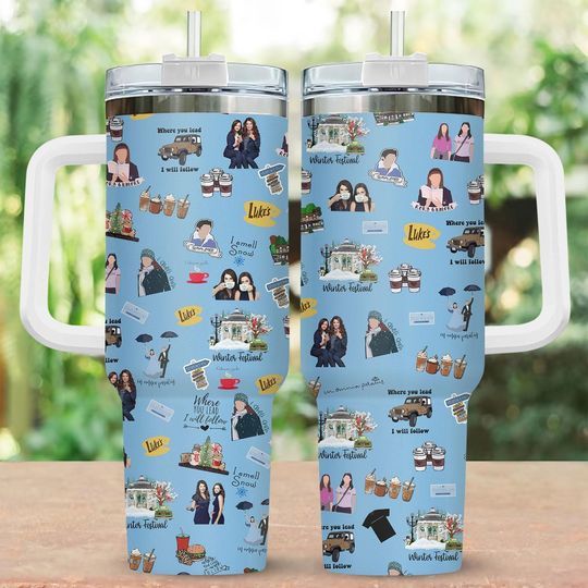 Gilmore Girls Winter Festival Tumbler 40 Oz, Movie Tumbler Cup, Luke's Coffee Tumbler, Luke's Diner Stars Hollow Tumbler, Gift For Her