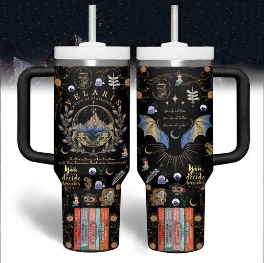 Velaris City Of Starlight Tumbler 40Oz, The Night Court Tumbler Cup, Acotar Velaris Coffee Tumbler, Velaris Bookish Insulated Tumbler