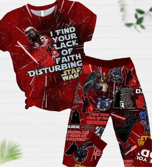 Star Wars T-Shirt And Pants, Darth Vader Shirt, Humor Fathers Day Gift, Galaxy's Edge Shirt, Force Awakens, Jedi, Lightsaber, Dad Shirt
