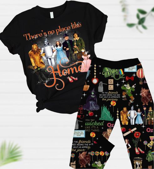 Wizard Of Oz Vintage T-Shirt And Pants, Dorothy Shirt, Wicked Witch Of The West Tee, Tin Man, Cowardly Lion, Scarecrow, Glinda Tee