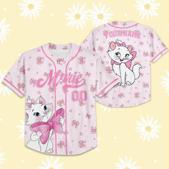 Discover Custom Disney Marie The Aristocat Baseball Jersey, The Aristocats Baseball Team, Aristocats Jersey, Marie Baseball Shirt, Gift For Cat Lover