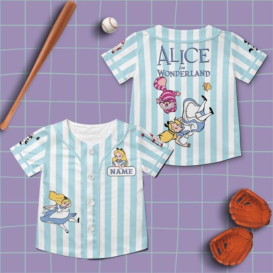 Custom Alice In Wonderland Shirt, Disney Princess Alice Jersey, Disney Alice Baseball Jersey
