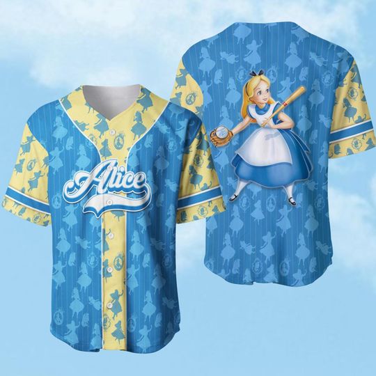 Alice In Wonderland Shirt, Alice Baseball Jersey, Disney Princess Shirt, Disney Girls Trip Shirt, Magic Kingdom Tee, Gift For Her