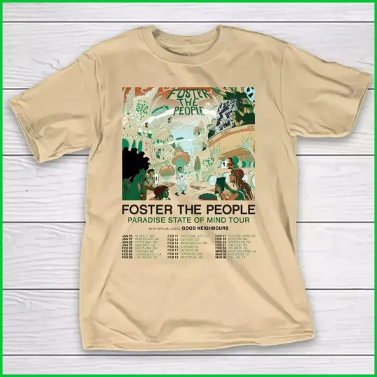 Foster the People Tour 2025 Gift For Fan All Size S to 3XL T-shirt