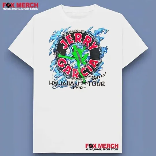 Jerry Garcia Band Hawaiian Tour Shirt 2025 Size S to 5 XL