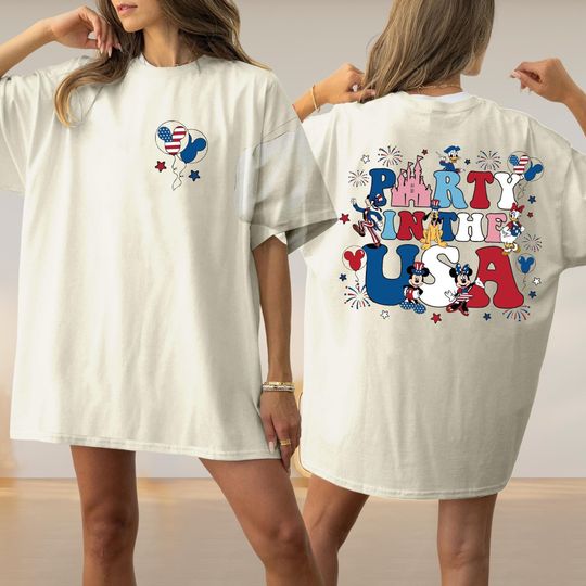Disney Mickey And Friends 4th Of July Shirt, Disneyland Patriotic Shirt, Disney America Themed Shirt, Minnie Mickey 4th Of July Matching Tee