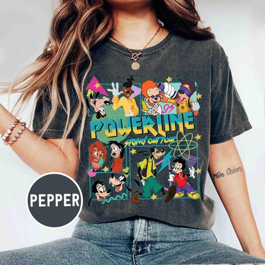 Vintage Goo fy Shirt,Max gf Ro xanne Power line Shirt, Stand out World Tour Shirt