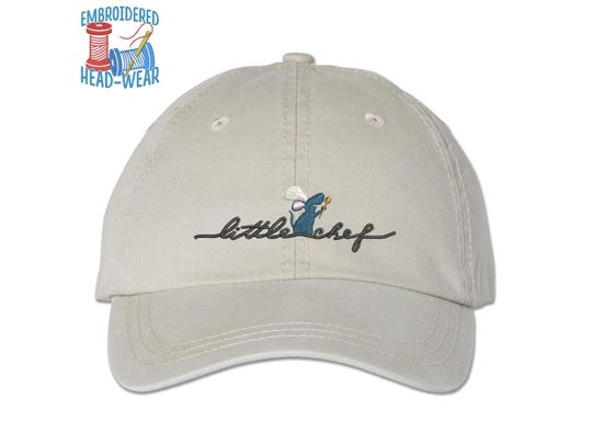 Remy Little Chef Embroidered Cap | Ratatouille Embroidered Dad Cap