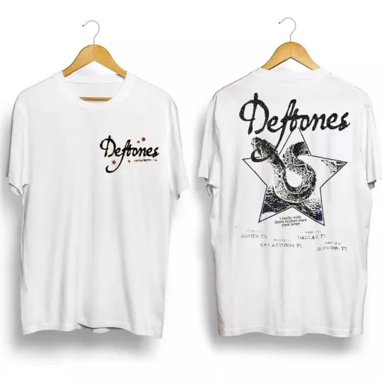 Deftonestshirt, Music Band Tour Fan Tee, Deftone North American Tour 2025 Tee