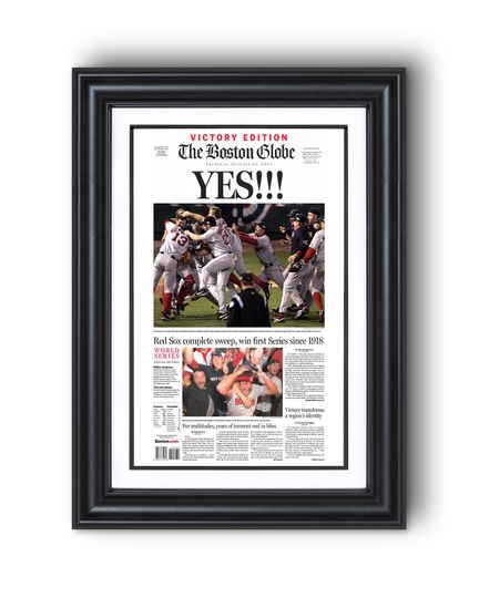 2004 Boston Red Sox World Series Champions YES!!! UNFRAMED Poster