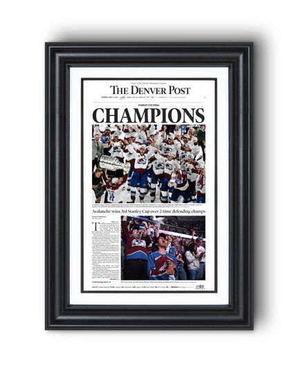 2022 Colorado Avalanche Stanley Cup Champions UNFRAMED Poster
