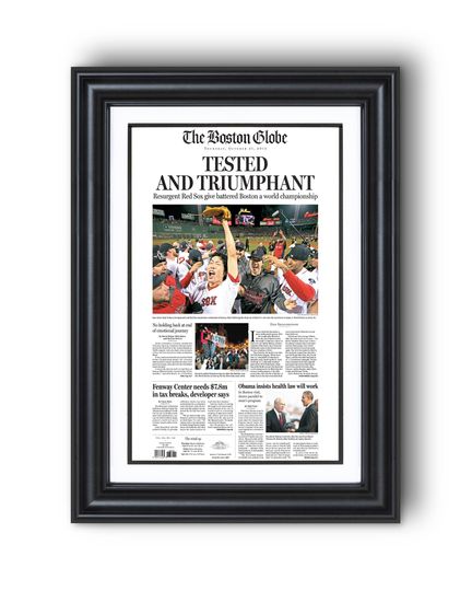2013 Boston Red Sox TESTED AND TRIUMPHANT World Series Champions UNFRAMED Poster