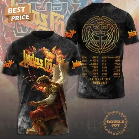 Judas Priest Shield Of Pain Tour 2025 T-Shirt