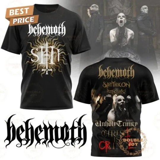 Behemoth The Unholy Trinity Tour 2025 Limited Edition T-Shirt