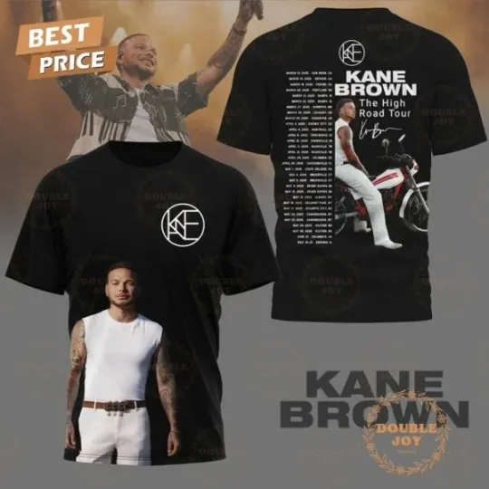 Kane Brown The High Road Tour 2025 Limited Edition T-Shirt
