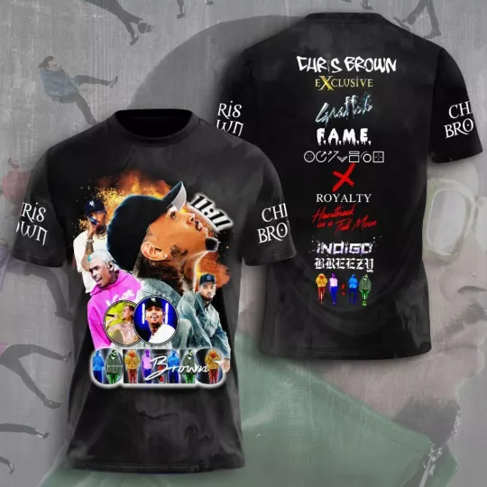 Chris Brown Breezy Bowl XX Shirt – 3D Tour Tee – 2025 Concert Merch