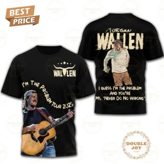 Wallen Western I’m The Problem Tour 2025 T-Shirt