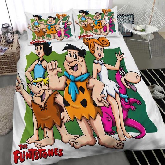 The Flintstones Main Characters Illustration Bedding Sets
