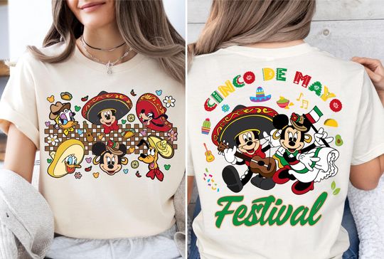 Cinco De Mayo Festival Shirt, Mickey and Friends Fiesta Tee