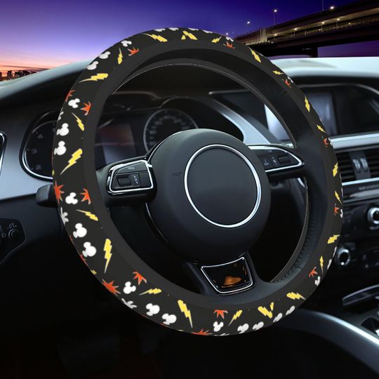 Mickey Mouse Kawaii Cartoon Car Steering Wheel Cover