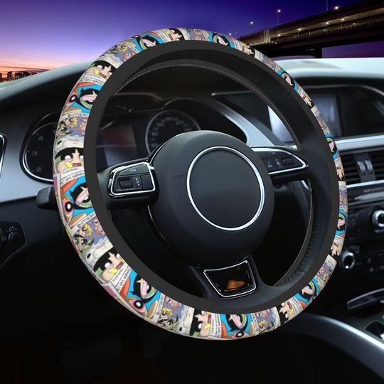 The Powerpuffs Girls Car Steering Wheel Cover