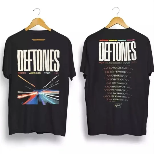 Deftonestshirt, Music Band Tour Fan Tee, Deftone North American Tour 2025 Tee