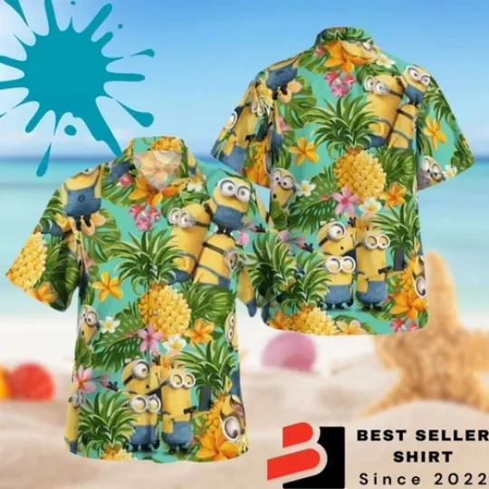 Minion Tropical Vibes 3D Hawaiian Shirt