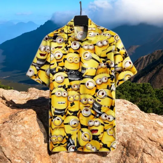 Minion Hawaiian Shirt Summer Button Up