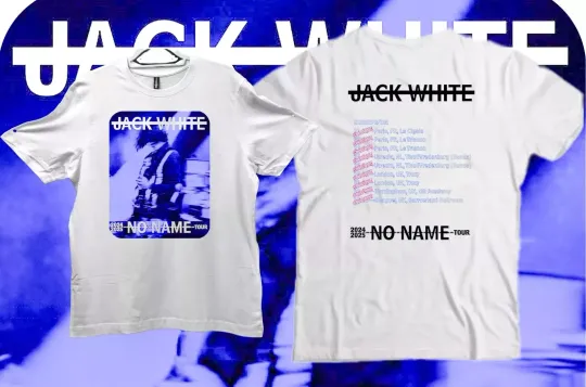 JackWhite 2025 No Name Tour T shirts. Sublimation Print. Unofficial