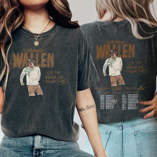 Morgan Western Shirt, Morgan I Am The Problem Tour 2025 Shirt, Western Music