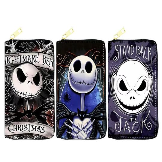 The Nightmare Before Christmas Wallet Jack Skellington Leather Wallet