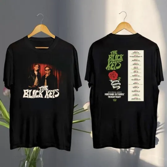 The Black Keys Graphic Shirt, The Black Keys No Rain No Flowers Tour 2025 Shirt,