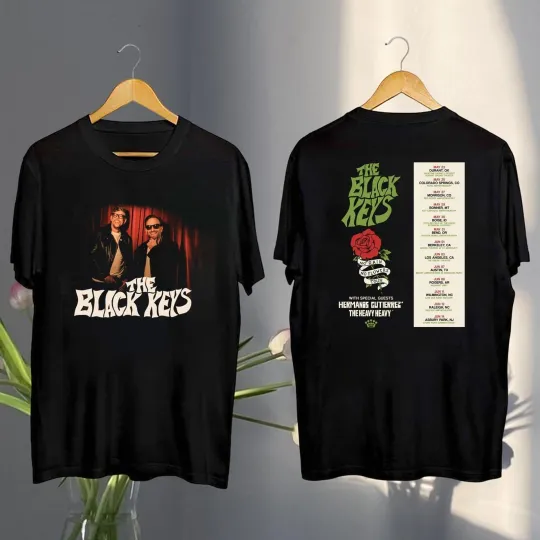The Black Keys Graphic Shirt  The Black Keys No Rain No Flowers Tour 2025 Shirt