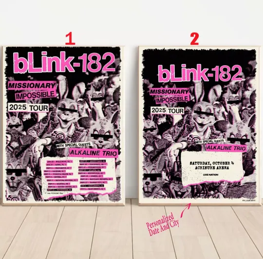 Custom B182 Missionary Impossible 2025 Tour Poster