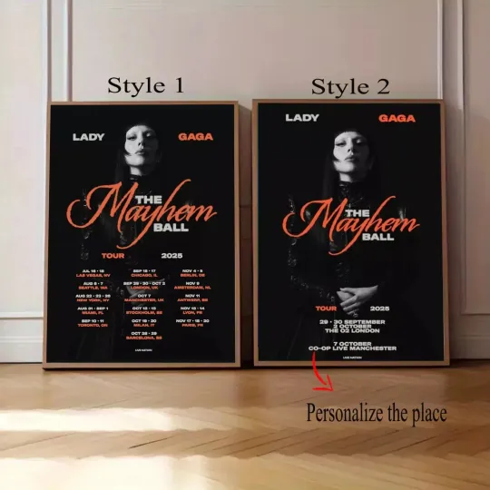 Ld ga Official Poster The Mayhem Ball Tour 2025 Poster - 2025 Music Posster