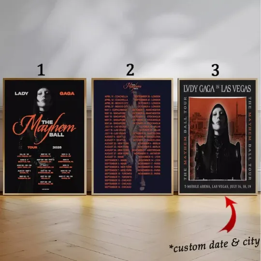 Custom Ld ga The Mayhem Ball Shows And Ball Tour 2025 World Tour Poster.