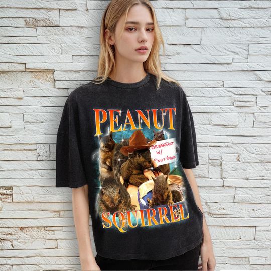 Justice for Peanut Bootleg Vintage Tee, Justice For Peanut Tee, Peanut The Squirrel, Squirrel Lover T-shirt, Republican Tee, Wildlife Lover,