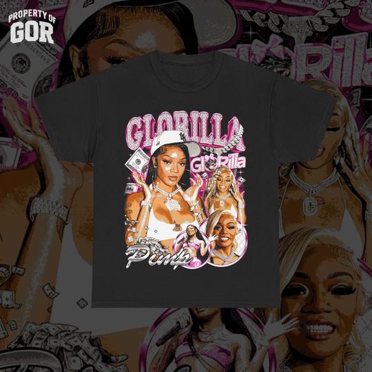 Glorilla Vintage Style 90's Bootleg T-shirt - Retro Gorilla Graphic Tee