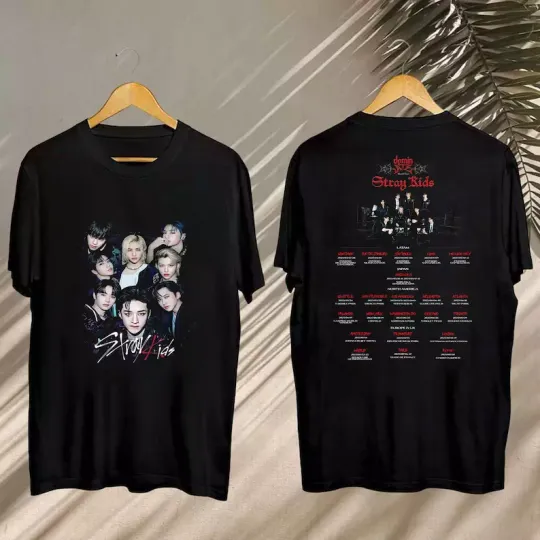 SKZ Graphic Shirt, 2025 Stray Kids DominATE World Tour Shirt, Stray Kids 2025