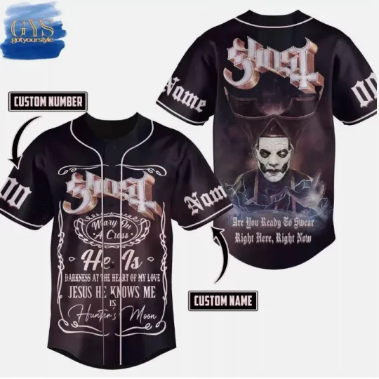 Ghost Band Tour 2025 Baseball Jersey Shirt Gift for Fans For Concert Music
