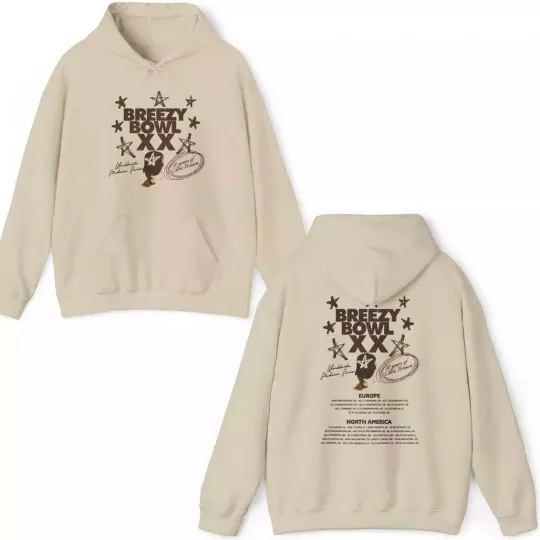 Chris Brown Breezy Bowl XX Tour Hoodie – Album Merch – Fan Gift Sweatshirt