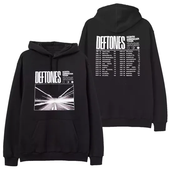 Deftone Rock Album 2025 Tour Concert Shirt Hoodie