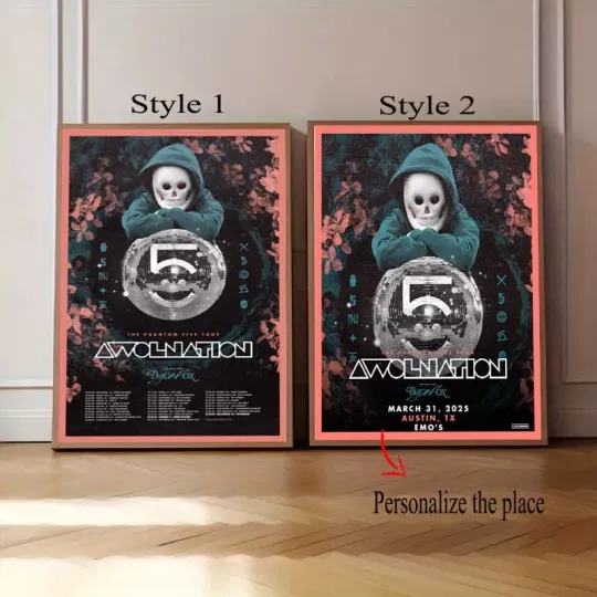 Awolnation Music Show The Phantom Five Tour 2025 Poster